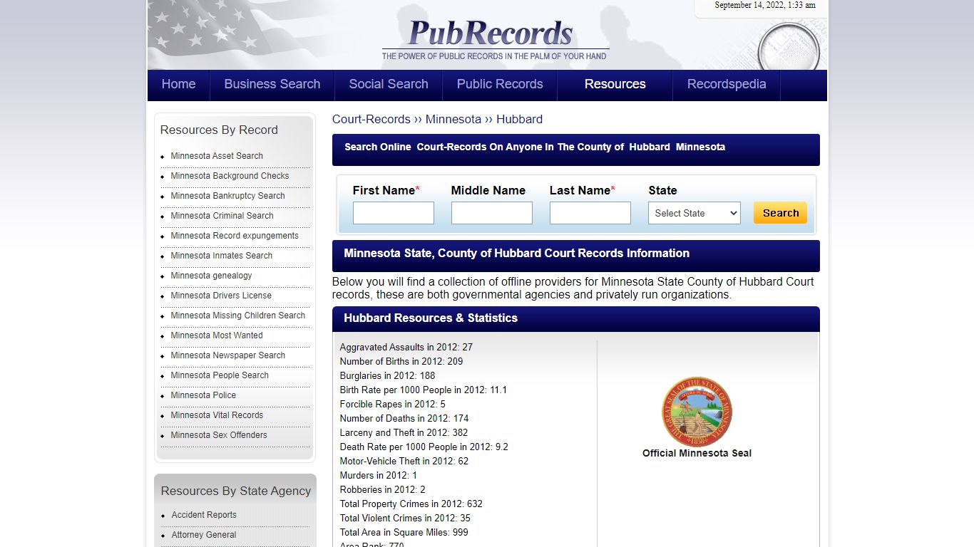 Hubbard County, Minnesota Court Records